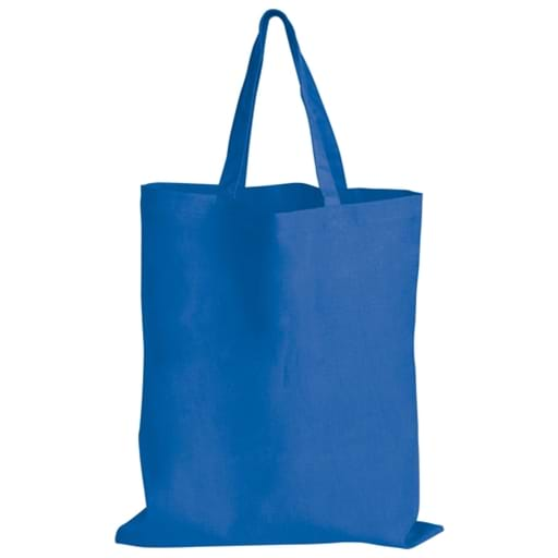 Coloured Cotton Double Short Handle Tote Bag - 140 GSM