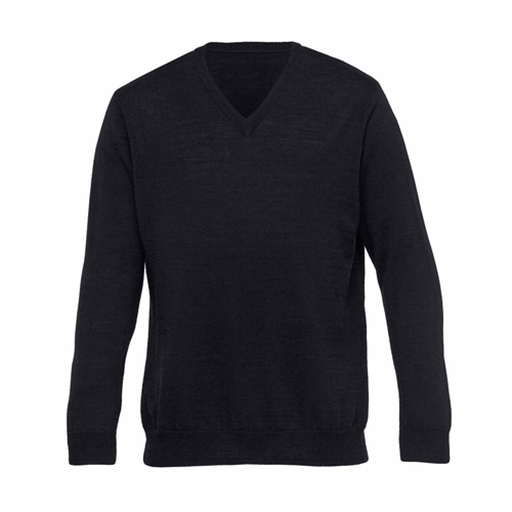 Merino Detailed Vee Pullover - Mens