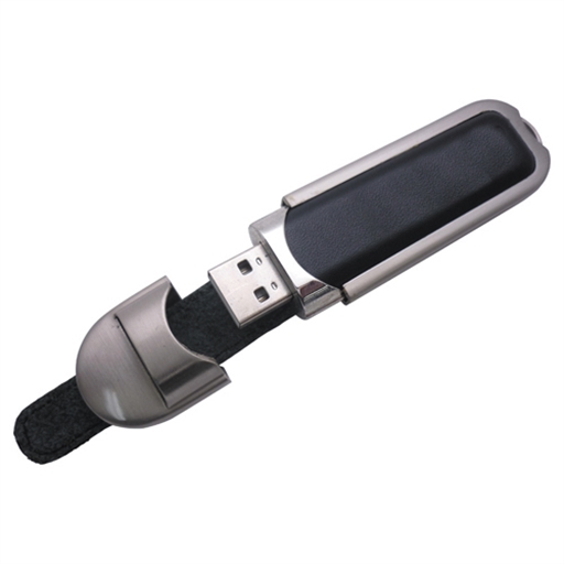 Metal Leather Flash Drive