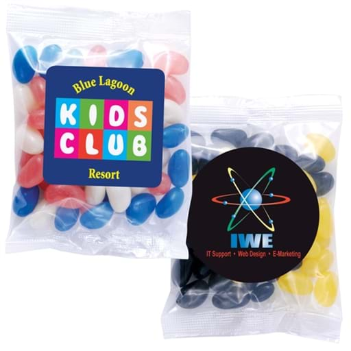 Corporate Colour Mini Jelly Beans In 60 Gram Cello Bag