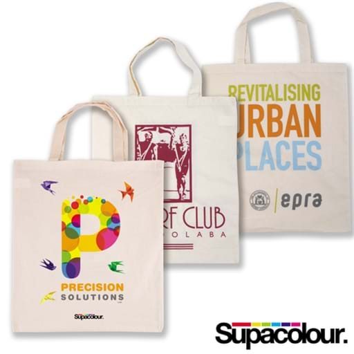 Calico Double Short Handle Tote Bag - 140 GSM